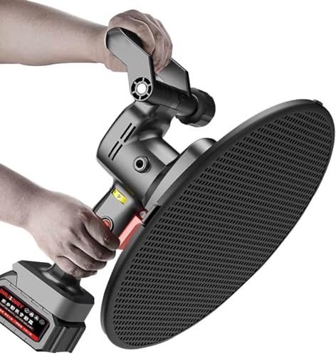 Elektrische Glättkelle Wand Glättung Poliermaschine 80~200r/ min, Automatische Gips Mörtel Zement Spachtel Kelle Handheld Poliermaschine 1-6 einstellbare Geschwindigkeit Zementmörtelkelle,2Battery