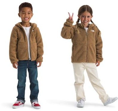 The North Face Kids Campshire F/Z Hoodie Jacket, Utility Brown, 6 Years