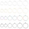UNICRAFTALE 80 pièces 4 couleurs Anneau de Verre à Vin Acier Inoxydable Boucle D'Oreille 20mm Métal Verre à Vin Breloques Anneaux Pendants Perles Boucles D'Oreilles Cerceaux Fabrication de Bijoux
