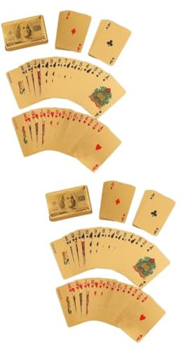 Abaodam 2sätze wasserdichte Shiny Pokerkarten Lustige Spielkarten Für Unterhaltung Für Zuhause Bar Und Büro Perfektes Kartenspiel Für Trinken Und Spieleabende Mit Freunden