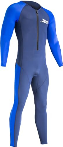 CRESSI Men's Wahoo Man Monopiece Wetsuit Light Blue 2mm L/4 Einteiliger Neoprenanzug 1,5/2 mm Premium Neopren und Elastan, Blau/Hellblau-Herren