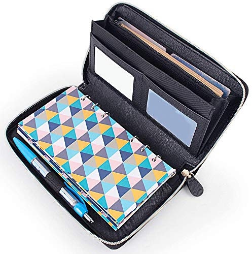 Povxlum Budgetordner mit 12 Budget Sheets Envelopes, Cash Budget Envelope Wallet System, Binder Note für Budgetierung und Geld Sparen, Finanzplanung und Organisation