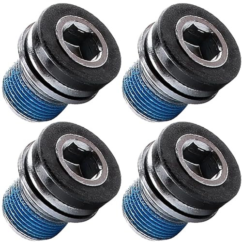 ANBOO 4 Stück Fahrrad Kurbelarmschrauben M15 Kompatibel für Bosch E-Bike, Kurbelschraube Tretlager Kurbelschraube Innensechskant Fahrrad Schrauben Set für Bosch E-Bike
