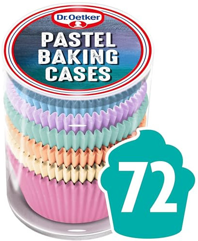 Dr. Oetker 72 Pastel Cupcake Baking Cases