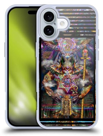 Head Case Designs Offizielle Jumbie Art Horus Götter und Göttinnen Soft Gel Handyhülle Hülle kompatibel mit Apple iPhone 16