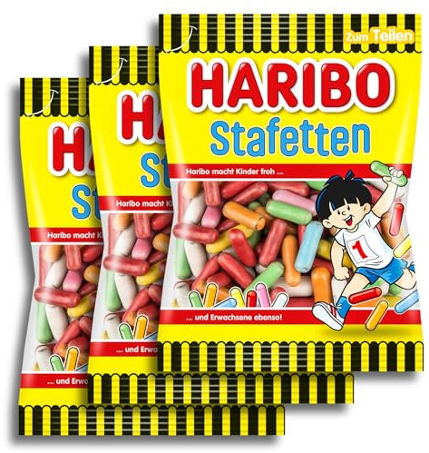 3 er Pack Stafetten 3x 160g Lakritz-Dragees