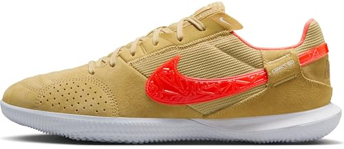 Nike Herren Streetgato Low-Top Fußballschuh, Celestial Gold/Hyper Crimson, 44 EU