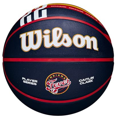 WILSON WNBA Caitlin Clark Fever Rising Basketball, Marineblau/Rot, Größe 15,2–72,4 cm