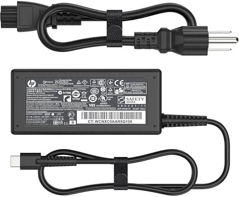 65W 45W USB C Laptop Charger for HP EliteBook X360 840-G5 830-G8 840-G6 Chromebook 14 X360 ProBook 430 440 445 G5 G6 G8,HP Envy X360 13 15 Spectre X360 Elite X2 USB-C Fast Charging AC Power Adapter