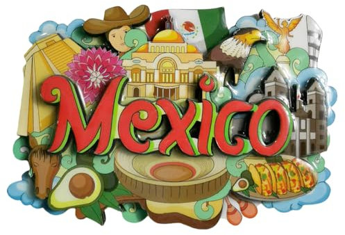 3D-Kühlschrankmagnet Mexiko, Touristen-Souvenir, Kühlschrankdekoration, Bastel-Kollektion