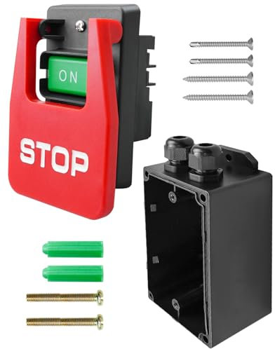 ULZOZN 120V 230V Paddle Switch Replace 72251 with Deep Switch Box & Hardware, 2HP 3HP Dual Voltage Safety Switches