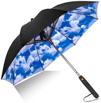 Misting Umbrella with Fan, 3 In 1 Umbrellas With Fan And Mister, Mist Spray Sun Umbrella UV Blocking, USB Rechargeable Summer Sunshade, Portable Cooling Umbrellas for Outdoor, Beach, Travel (Colour)