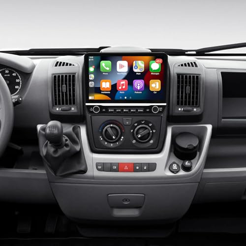 Android 13 Autoradio GPS-Navigation 4+64G für 2006-2023 FIAT Ducato für P-eugeot Boxer für C-itroen Jumper mit kabelloses Carplay Android Auto 10-Zoll-Touchscreen-Autoradio mit Bluetooth WiFi