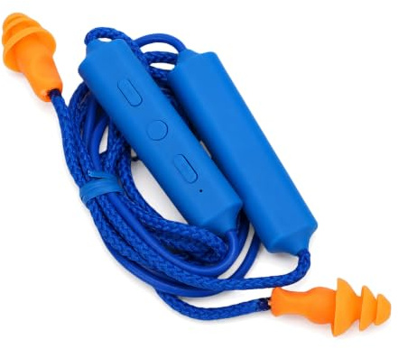 YUEHISY Noise Reduction Wireless Neckband Headphones with IPX5 Water Proof & Over 20 Hours Battery, Bluetooth Earplug Headphones with 29dB Noise Cancelling (Blue)