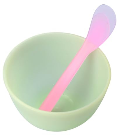 Rutschfeste Silikon Maskenschale für Selbstgemacht Masken und Haaröl, Grün | 2 Stück, Weiche Oberfläche und Einfache Anwendung, zum Anrühren von Maskenrezepten