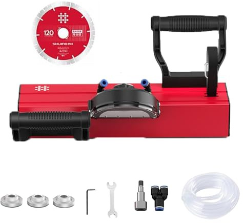 Machine à chanfreiner électrique pour carrelage, outil de coupe rapide avec épaisseur réglable, double bec d'eau, rechargeable pour coupe biseautée 45°/48° sur carrelage