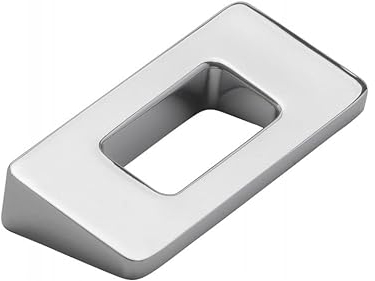 SIRO Möbelgriff Burgkirchen, Modern, Design, Druckguss chrom glänzend, 54 mm x 24 mm x 10 mm, LA 32 mm, 2394-54ZN1