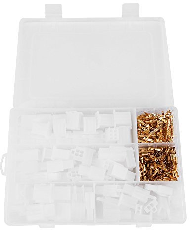 380 piezas Terminales Eléctricos de Crimpado 2.8 mm, 2/3/4/6 Pines Crimp Terminales Carcasa de enchufe Terminal de Cable para Macho y hembra y conector