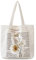 Damen Canvas Tote Bag mit Reißverschluss, Student Umhängetasche Damen Stoff Shopper Tasche mit Innentasche für Büro, Studium, Alltag