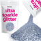 Hemway Ultra Sparkle Glitter - Azure Blue | Fine Metallic Flakes for Resin & Epoxy Crafts | Supplies for Tumblers, Festival, Hair, Face, Body, Eye & Nail Art Decoration | 100 g