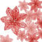 Boao 24 x Weihnachtssterne für Weihnachtsbaum, 1,9 cm, Rot