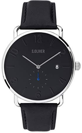 s.Oliver HerrenArmbanduhr Analog Quarz Leder SO-3720-LQ