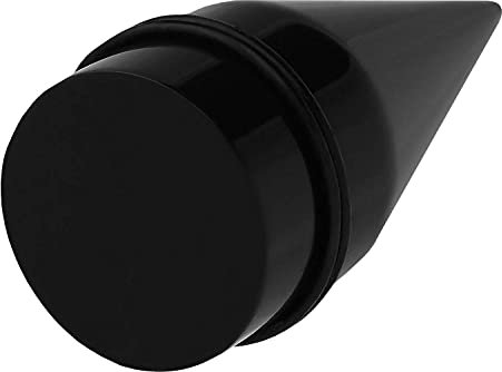 PIERCINGLINE Acryl Dehnstab SCHWARZ Piercing Ohr Expander SW-25 mm