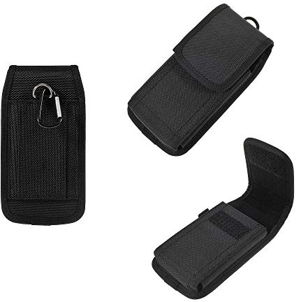 DFVmobile - Belt Case Cover Business Nylon for Fly IQ4504 EVO Energy 5 - Black