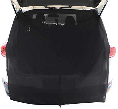 DGLIYJ Kofferraum-Moskitonetz Belüftung Mit Sonnenschutzmitteln Belüftung Draussen Camping Autosonnenschutz Heckklappe Moskitonetz (Size : Medium 135cm)
