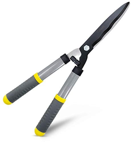 Colwelt Hedge Shears 53cm, Hedge Clippers for Trimming Borders, Boxwood, and Bushes, Hedge Gardening Shears with Carbon Steel Sharp Blades & Ergonomic Comfortable Handle