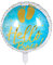 Boland 53241 - Folienballon Hello Boy, Durchmesser 45 cm, befüllbar, Heliumballon, Baby-Party, Geburt, Junge, Geschenk, Dekoration