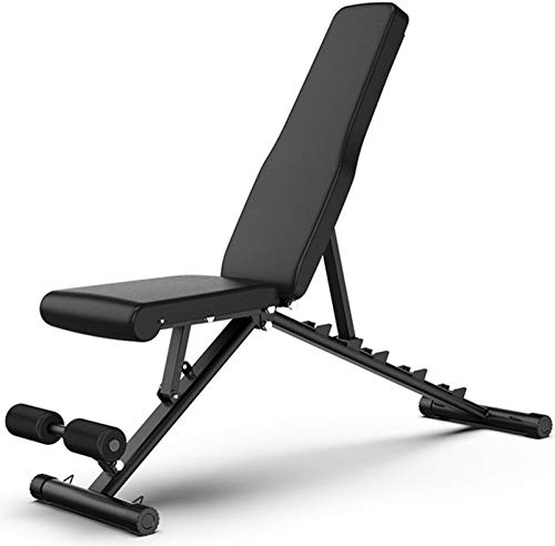 GJQGYY Hantelbank Mit Gewichten Hantelbank Gorilla Sports Verwendbar AlsFlachbank Schrägbank Sit Up Bank Für Ganzkörpertraining, Bis 350 Kg Belastbar Ideal Für Einsteiger Mit ProfisDumbbell Bench