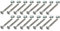 16 x HMH-Shop Bettschraube M6 x 50 mm + Quermutter M6 Bettbeschlag Innensechskant