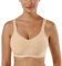 Vertvie Damen 1/2/3er Set Sport BH Einfarbig Ohne Bügel Bustier Klassische Bequem Stretch Bra Mittle Halt Gepolstert Wohlfühl-BH(Beige,XL)