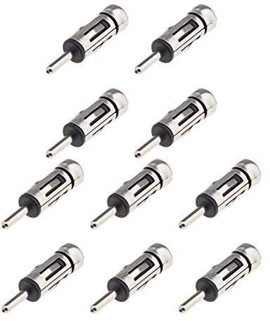 10pcs Prise Mâle DIN vers Connecteur de Convertisseur d'antenne Voiture Femelle ISO Véhicule Auto Radio Antenne FM Adaptateur Universel