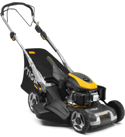 STIGA Twinclip 950 V Tondeuse Thermique 196 CC, 48 cm – Système 4-en-1, Lame Twinclip Brevetée – Pelouses jusqu'à 2 000 m²