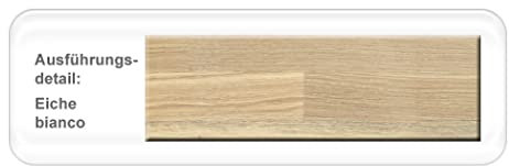 expendio Wangentisch Kosta XL Ausziehtisch Esstisch Variantenauswahl Massivholztisch Esszimmertisch Wohnzimmertisch, Holzart:Eiche Bianco geölt, Größe:120(170) x 90 cm