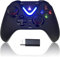 ROTOMOON Controller di gioco wireless con illuminazione a LED compatibile con Xbox One S/X, Xbox Series S/X Gamepad, Joypad remoto con adattatore wireless 2.4G perfetto per giochi FPS
