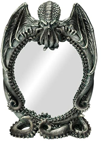Pacific Giftware Tischspiegel Cthulhu Figur zum Stellen, 25 cm der Kraken Dämon Spiegel Gothic Fantasy