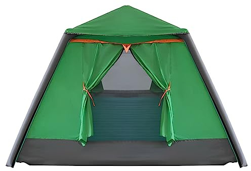CYTBEK Aufblasbares Zelt für den Außenbereich, Camping-Luftzelt für 2–4 Personen, mit Luftpumpe und Tragetasche, Faltbare Hauszelte, für Familie, Outdoor, Camping, Wandern, 100% wasserdicht Green