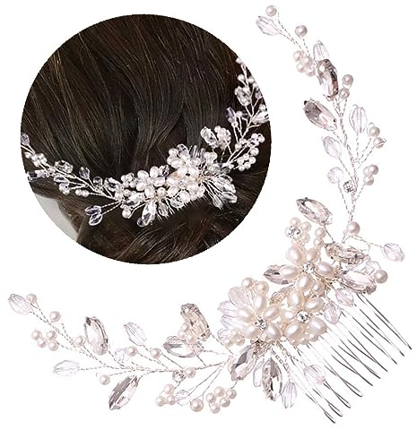 Changyeah Brauthaarkamm, Haarschmuck für die Braut, Kristall, Haarkamm für Hochzeit, Dekoration für Hochzeiten