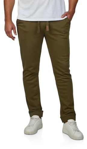 riverso RIVKasper Pantalon de jogging long pour homme Coupe droite Gris Rouge Bleu Noir Vert S M L XL XXL 3XL 4XL 5XL, vert sapin, 4XL