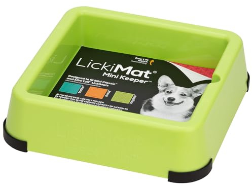 LickiMat Mini Keeper Rutschfester Halter für Mini-Leckmatten – entworfen für unsere Mini Classic & Tuff Slow Feeder Matten für Hunde und Katzen, verhindert Verschütten und Unordnung, passend für
