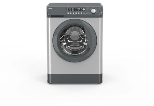 Ebac AWM86D2-SR 8kg 1600 Spin Cold Fill Washing Machine – Silver, UK Made, Energy Efficient, Delay Start, Multiple Wash Programmes, Quiet Operation