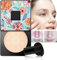 Beauty Linasi Clear Cover Beauty Cream,Wonderninelife Beauty Cream,Mushroom Head Air Cushion Cc Cream,Beauty Cream Mushroom Head Makeup Brush,Beauty Cream Foundation Waterproof (Nature A)