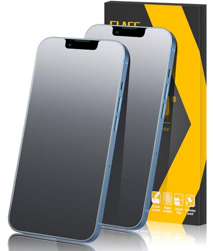 JEHOO Displayschutzfolie für iPhone 13/iPhone 13 Pro/iPhone 14, blendfrei, entspiegelt, Anti-Fingerabdruck, 9H-Hartglasfolie, glatte Oberfläche, 2 Stück