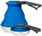 Heather UK Collapsible Foldable Camping Kettle 1.5L Silicone and Stainless Steel - Gas Stove Top, Folding Travel Portable Kettle to Take on Holiday. Portable for Gas Stove Top Caravan Large (Blue)