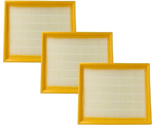 vhbw 3x Staubsaugerfilter kompatibel mit Festool CTM 36 E AC RENOFIX | 36 E AC, 26 E AC, 26 E, 48 E AC, 48 E Staubsauger - HEPA-Filter Gelb