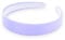 2.5cm Wide Plain Satin Covered Alice Hair Band Headband In Pastel Shades. (Lilac)