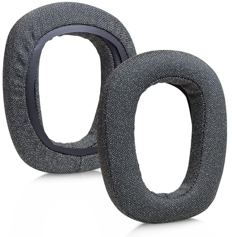 SINOWO Replacement Earpads for Logitech Zone Vibe 100 Lightweight Wireless Over Ear Headphones,Ear Pads Cushions with Noise Isolation Memory Foams,Knitted Fabric-Graphite
